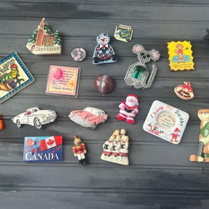 Vintage Fridge Magnets / Fridge Magnets / Vintage Magnets / Fridge Magnet Lot / Vintage Kitchen / Retro Kitchen / Kitchen Magnets