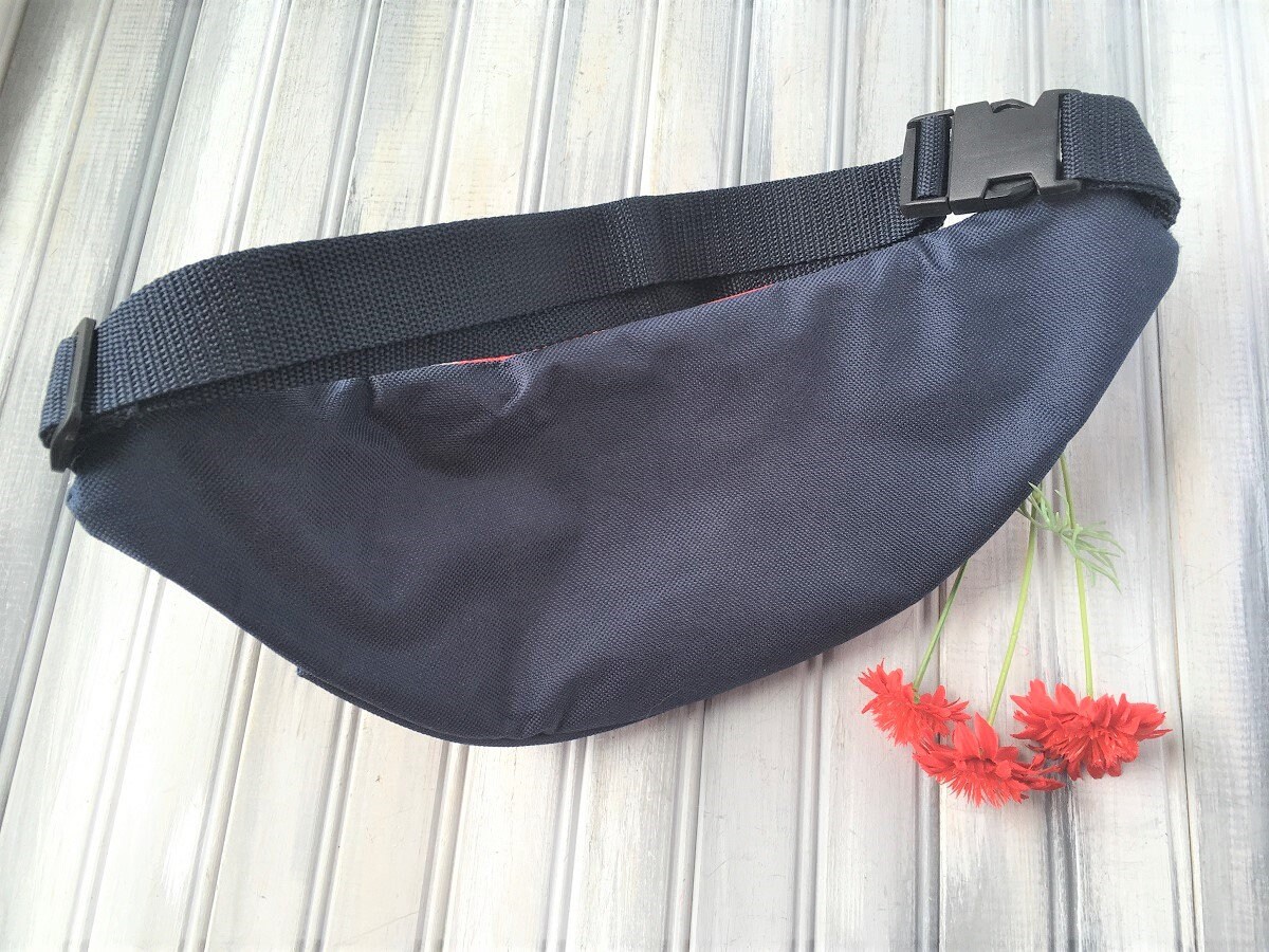 Blue Fabric Fanny Pack / Blue Fabric Waist Bag / Mens Fanny Etsy