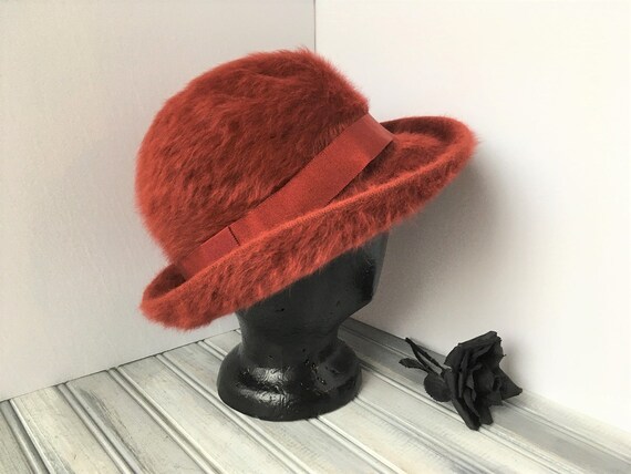 KANGOL Wool Hat / Angora Hat / Red Hat 