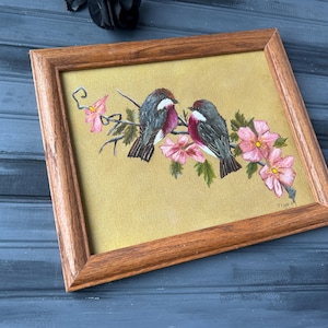 Bird Oil Painting / Oil Painting / Bird Oil Painting / Bird Art / Small Oil Painting / Small Bird Artwork / Bird Wall Decor / Bird Painting