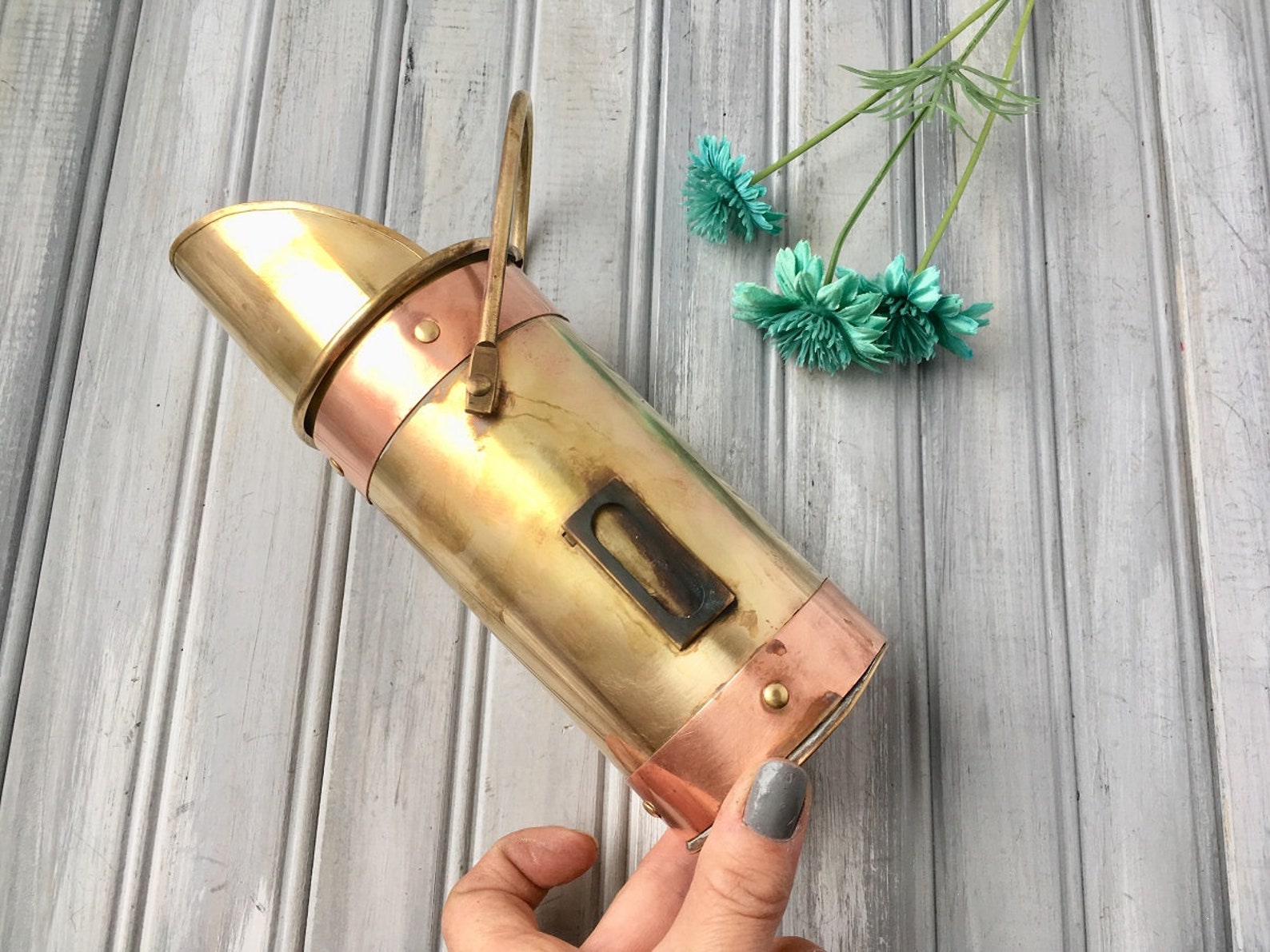 Brass Matchstick Holder / Long Matchstick Holder / Brass Match Etsy