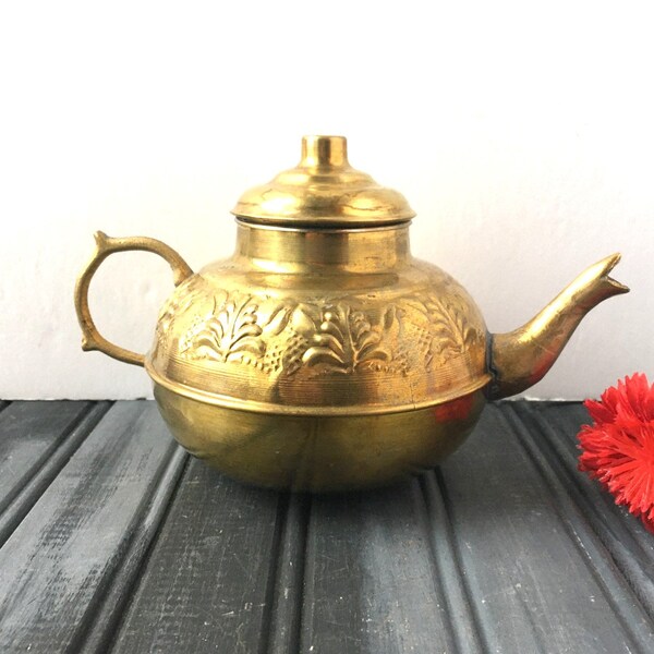 Brass Teapot Etsy