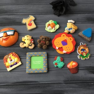 Vintage Fridge Magnets / Fridge Magnets / Vintage Magnets / Fridge Magnet Lot / Vintage Kitchen / Retro Kitchen / Kitchen Magnets