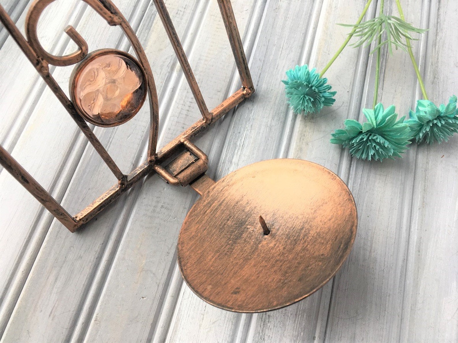 Brushed Copper Wall Candle Holders / Wall Candle Holders / Etsy Canada