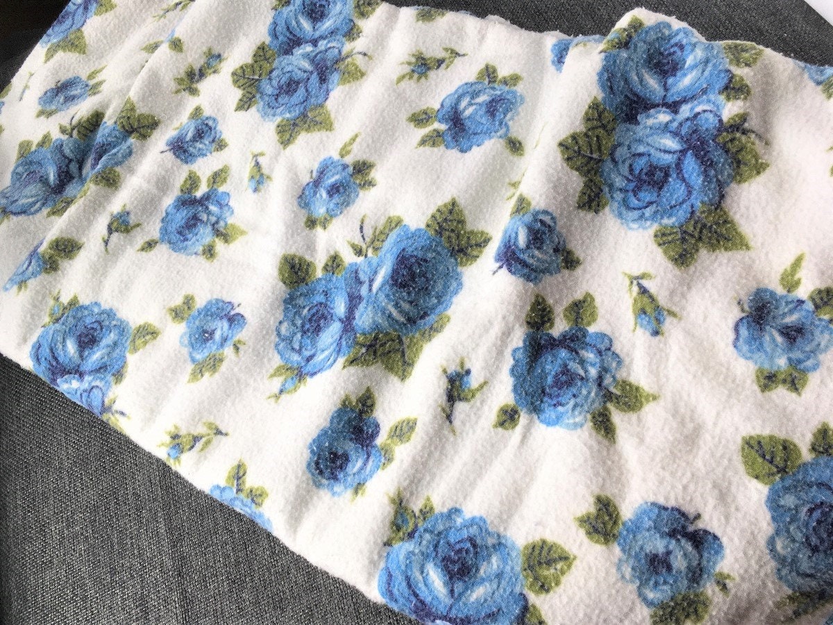 Vintage Flower Blanket / Vintage Floral Blanket / Polyester Etsy