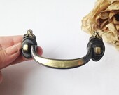 Brush Brass Door Handles / Vintage Brush Brass Door Pulls / Vintage Door Handles / Vintage Door Pulls / Vintage Metal Handles
