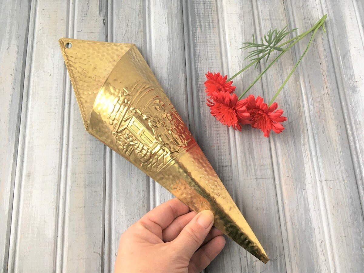 Brass Wall Matchstick Holder / Long Matchstick Holder / Brass Etsy Canada