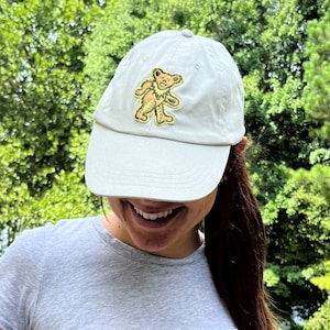 Dancing Bear Hat with Unique Patch, Various Colors