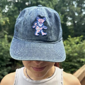 Dancing Bear Hat with Unique Patch, Various Colors
