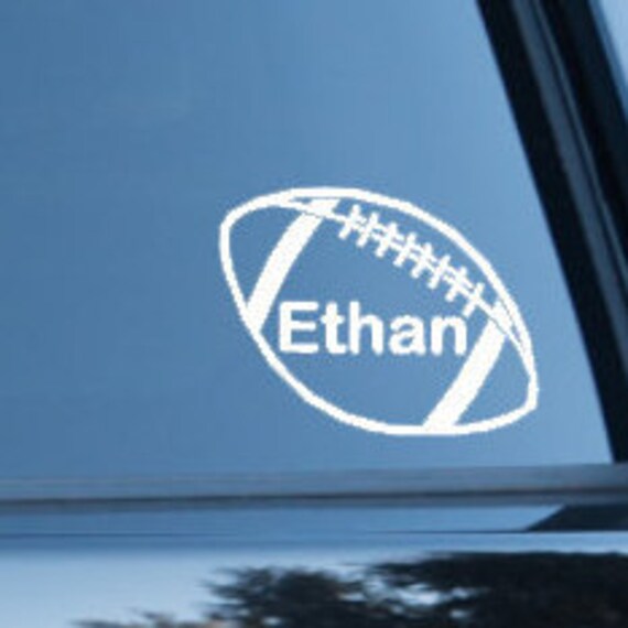 Custom football decal Football car decal Personalized | Etsy