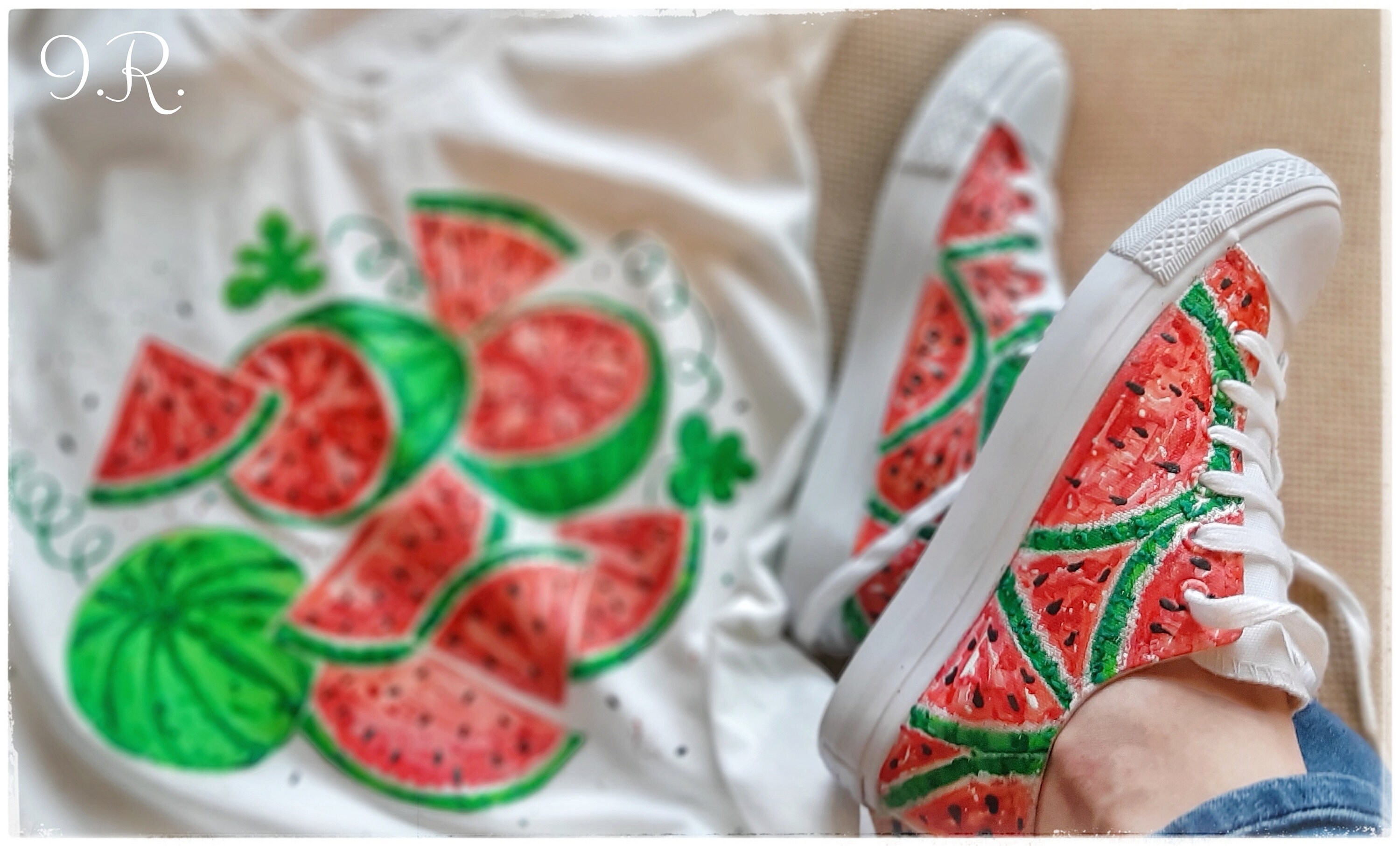 PLUME SUEDE SNEAKERS WATERMELON