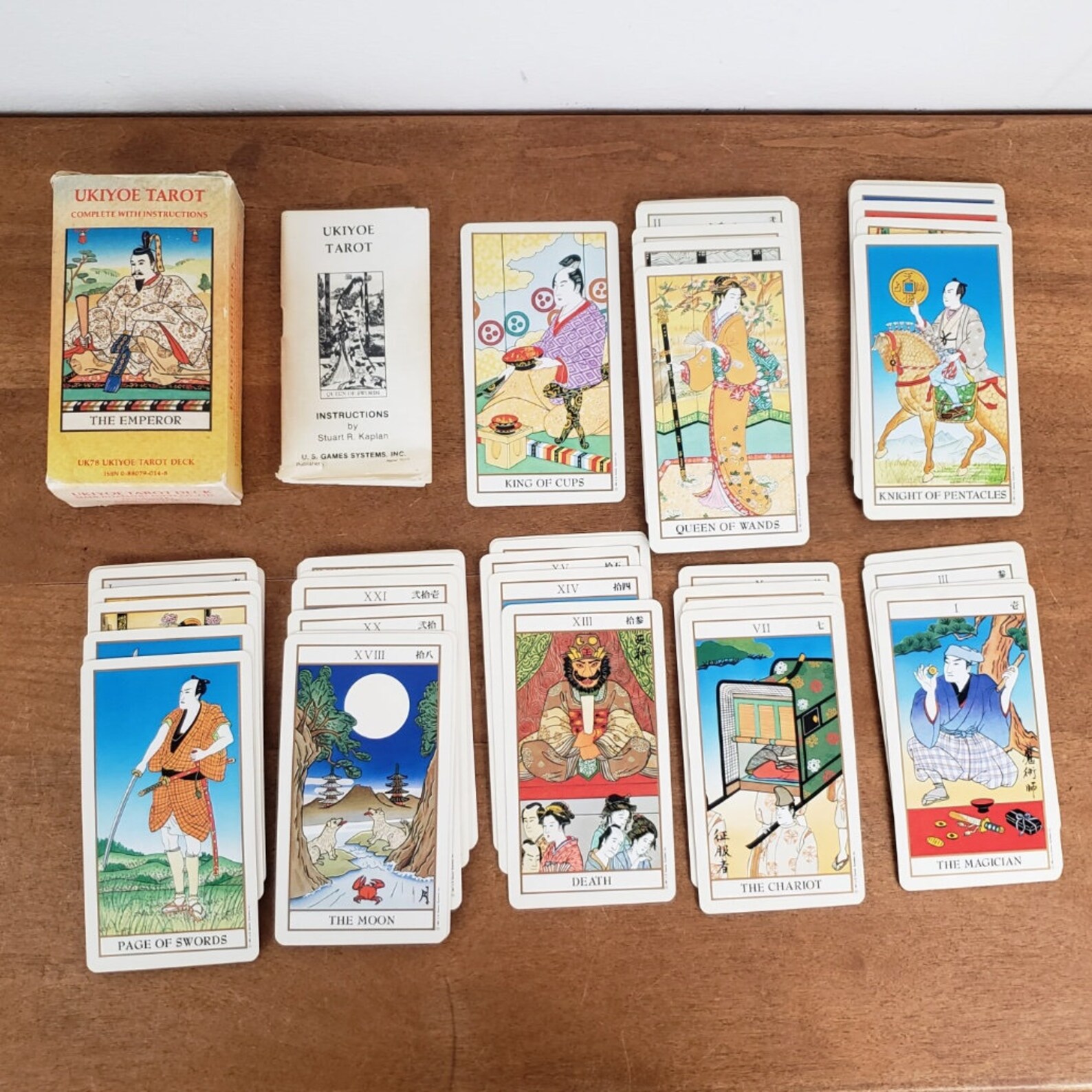 Ukiyoe Tarot Deck 1983 Completo Full Color Deck w/Booklet Etsy