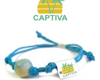 Captivia Florida Earth Bands Bracelet or Anklet | Eco Friendly | Natural Hemp | Vegan Boho | Custom Jewelry | Handmade w/ Earth & Sand