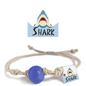 Shark Earth Bands Bracelet or Anklet | Eco Friendly | Natural Hemp | Vegan Boho | Custom Jewelry | Handmade w/ Earth & Sand
