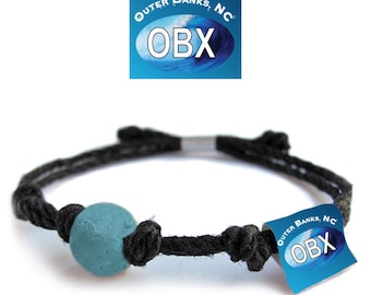 OBX Outer Banks Sand Bracelet or Anklet: Vegan Hemp Boho Jewelry