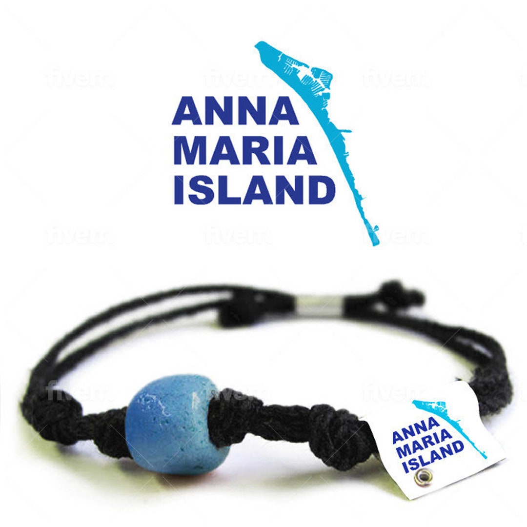 Anna Maria Island Earth Bracelet: Hemp Boho Anklet, Handmade