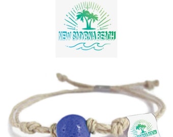 New Smyrna Beach FL Earth Bands Bracelet and Anklet | Eco Friendly | Hemp | Vegan | Custom Jewelry | Handmade in USA with Earth & Sand