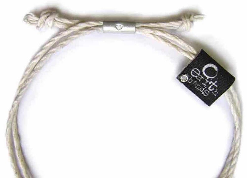 Seaside Oregon Earth Bands Bracelet or Anklet Eco Friendly Natural Hemp Vegan Boho Custom Jewelry Handmade with Earth & Sand image 3