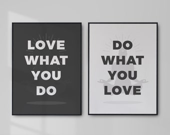 Motivational Quote Prints: Meditation Art, Set of 2 (Digital Download)
