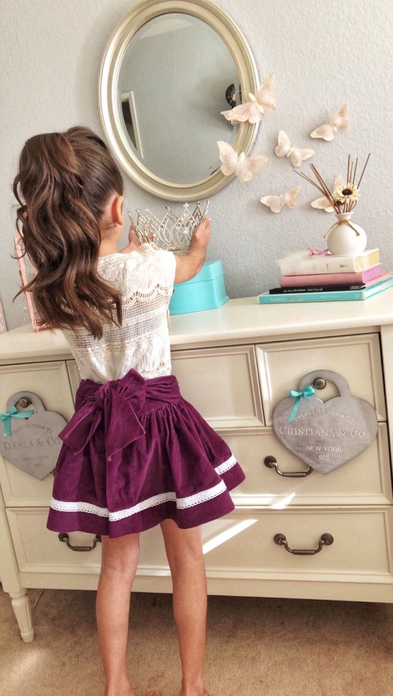 Kinderkleidung Baby Kleidung Madchen Rock Lila Rock Kinder Etsy