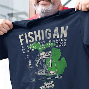 Fishigan Shirt - Etsy