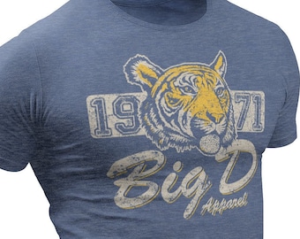1971 Detroit Tiger T-Shirt Vintage Baseball Graphic Tee Michigan Souvenir Gift by Detroit Rebels