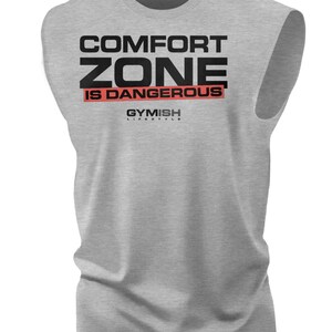 075. Comfort Zone Workout Muscle Tank Top for Men