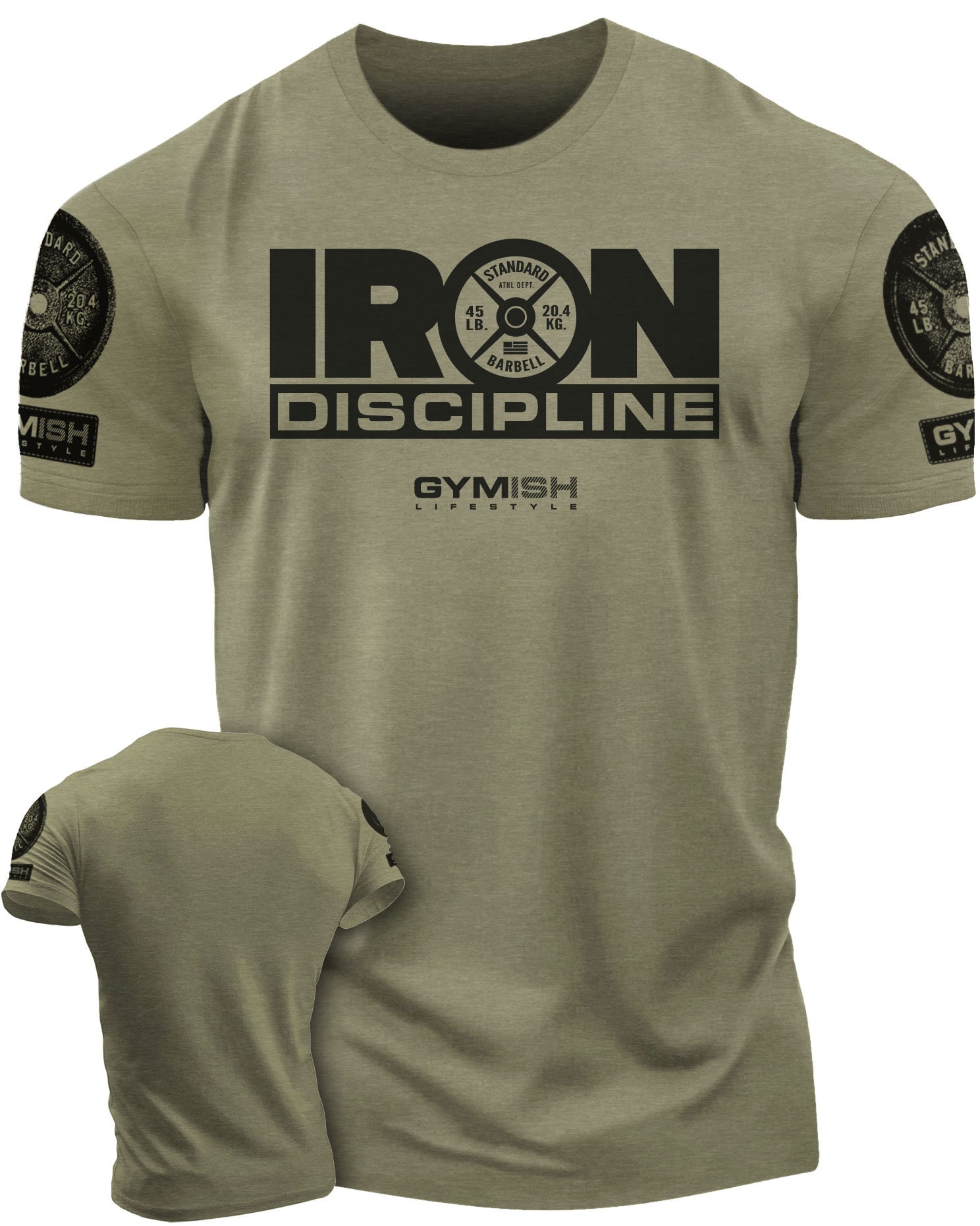 079. Iron Discipline Funny Workout Gym T-Shirt for Men