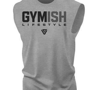 047. Gymish Lifestyle Workout Muscle Tank Top for Men