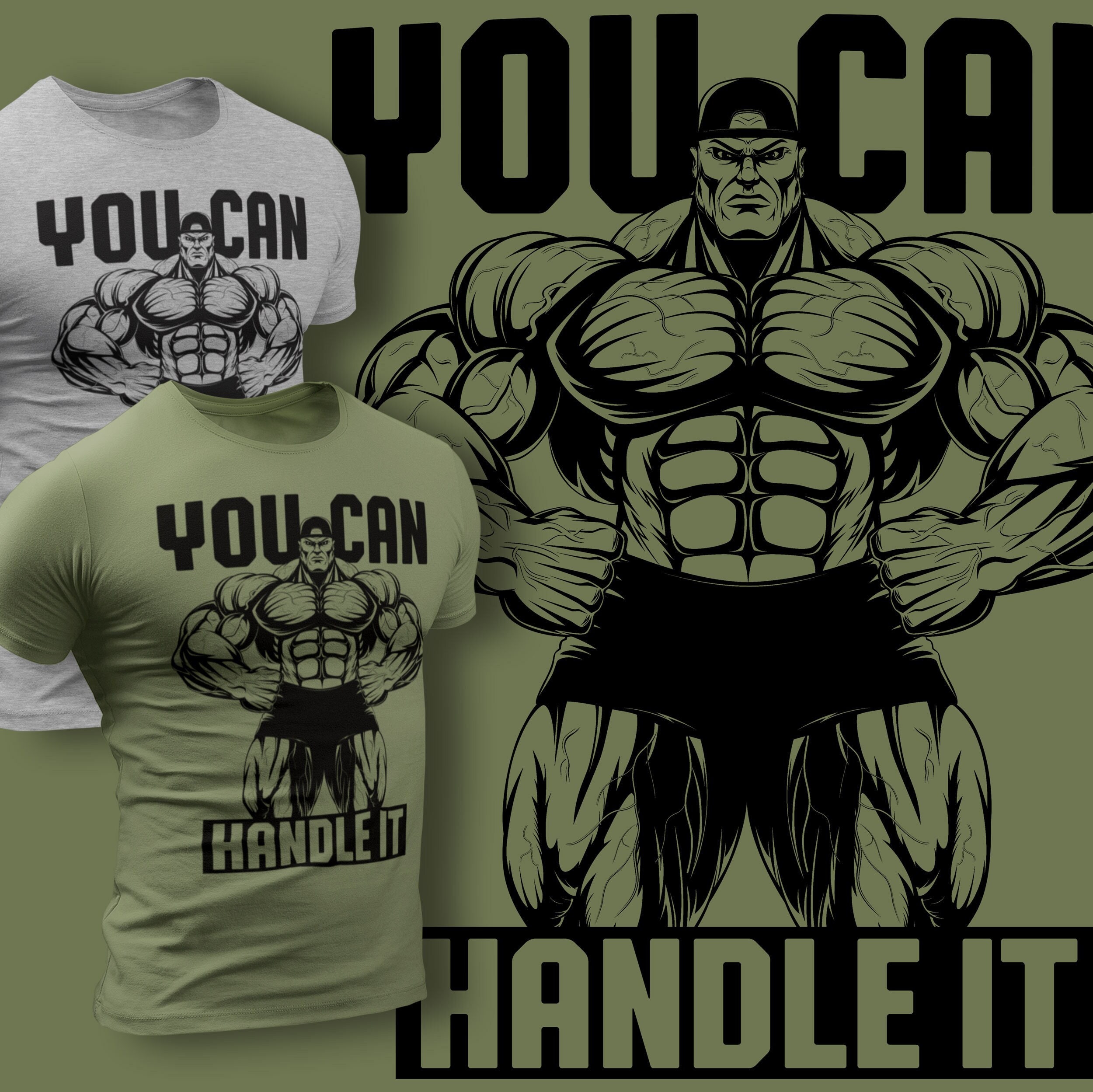 spil Forfærdeligt ler You Can Handle It Workout Crossfit T-shirt for Men - Etsy
