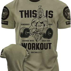 026. Spartan Gym Funny Motivational Workout Gym T-Shirt for Men