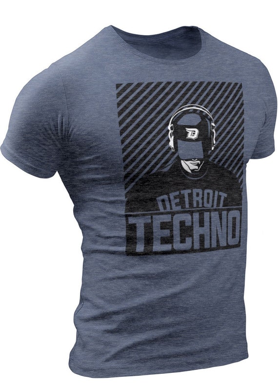 Detroit Techno DJ T-shirt Lightweight Cotton Blend Electronic