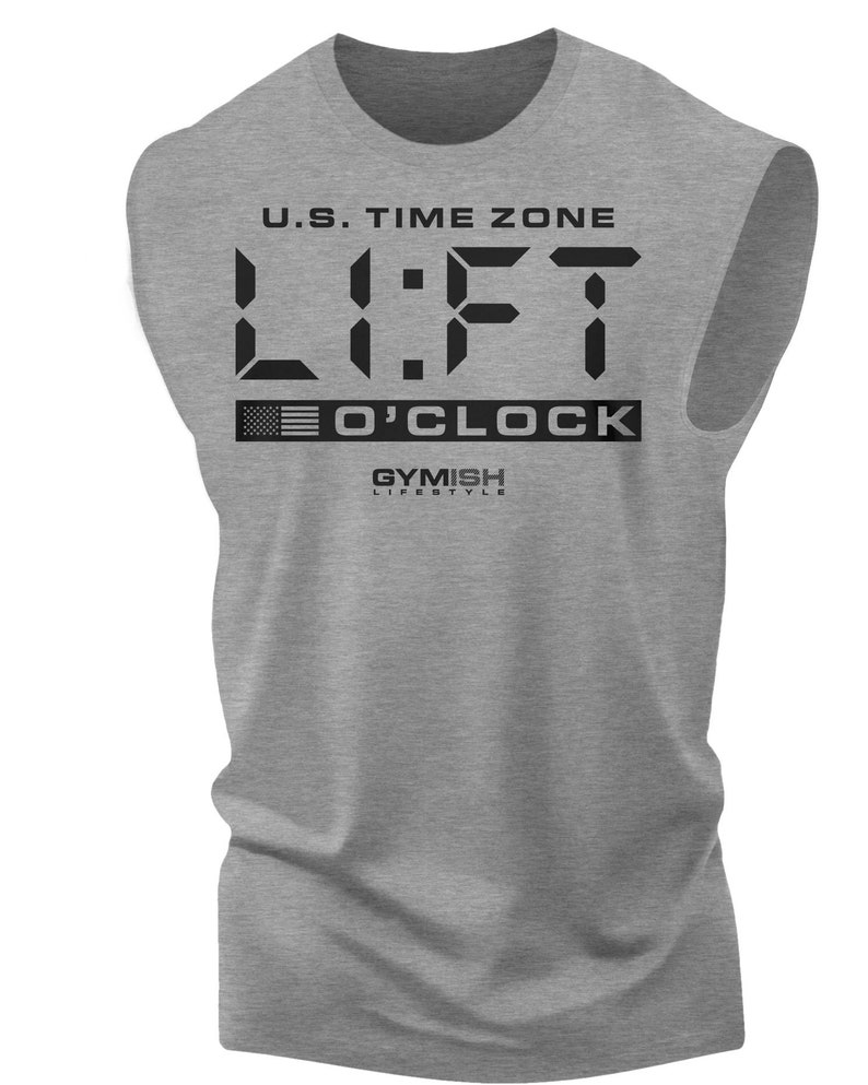 089. Lift O'clock Funny Workout Gym T-shirt for Men Motivational ...