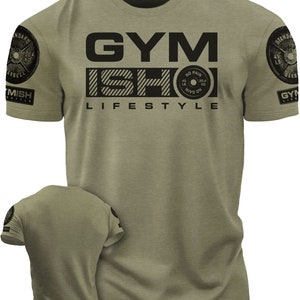 068. GYMISH Funny Workout Gym T-Shirt for Men