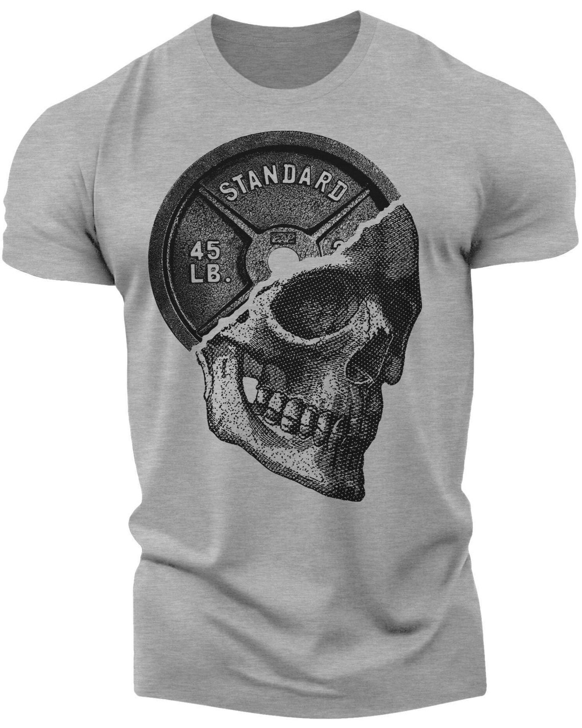 Workout T-Shirt for Men  Gym Muscle Tank Top  Hooded Tshirt Grey T-Shirt