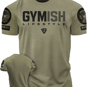047. Gymish Lifestyle Funny Motivational Workout Gym T-Shirt for Men
