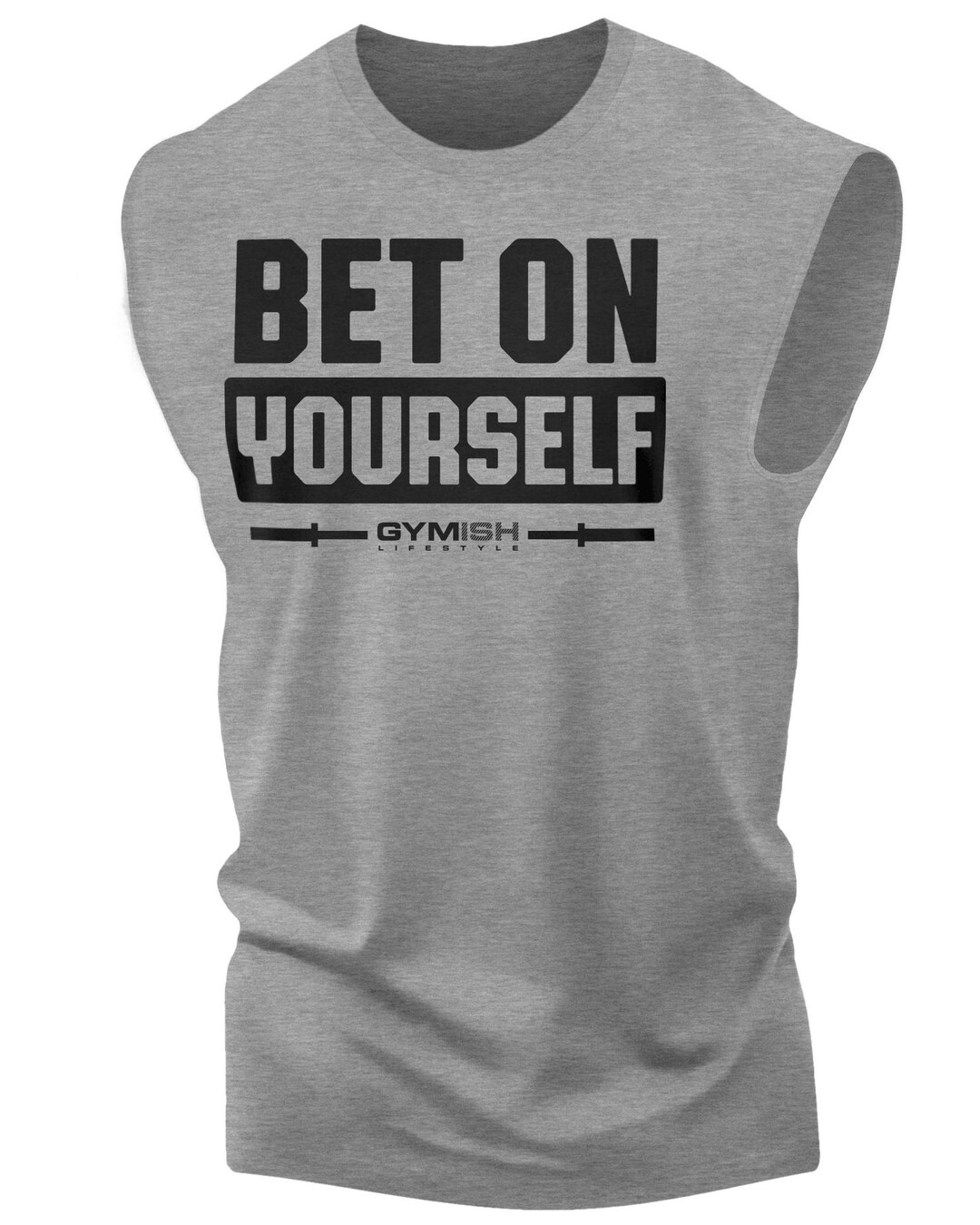 117. Bet on Yourself Workout Muscle Tank Top Men Gym Shirt Sleeveless ...
