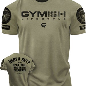 043. Spotter Funny Motivational Workout Gym T-Shirt for Men