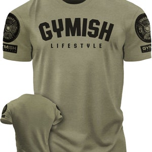 046. Gymish Lifestyle Funny Motivational Workout Gym T-Shirt for Men