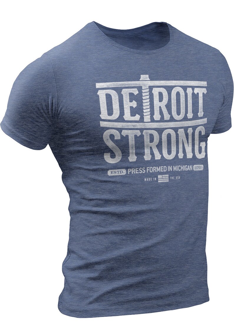 Detroit Strong T-shirt: Michigan Souvenir Gift - Etsy