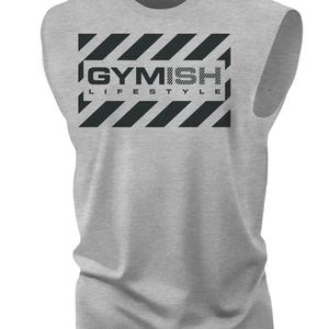 076. Gymish Workout Muscle Tank Top for Men