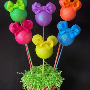 Minnie Mouse inspired party decoration, Minnie Mouse inspired centerpiece, Minnie party, pink Minnie Mouse Decorations