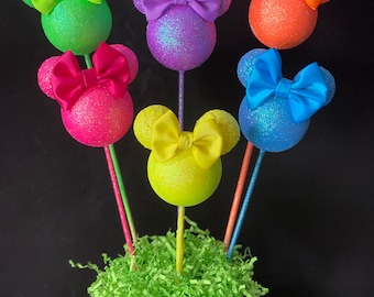 Décoration de fête inspirée de Minnie Mouse, pièce maîtresse inspirée de Minnie Mouse, fête de Minnie, décorations roses de Minnie Mouse