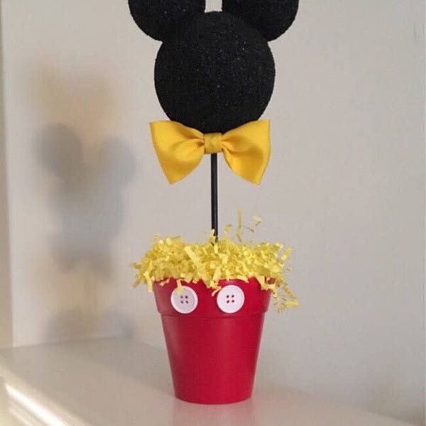 Mickey Mouse inspired Centerpiece, Mickey Birthday party, Mickey party decoration, Mickey  baby shower