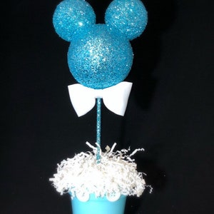 Mickey Mouse inspired Baby boy Centerpiece , Baby boy baby shower, Mickey Birthday party, Mickey party decoration, Mickey  baby shower