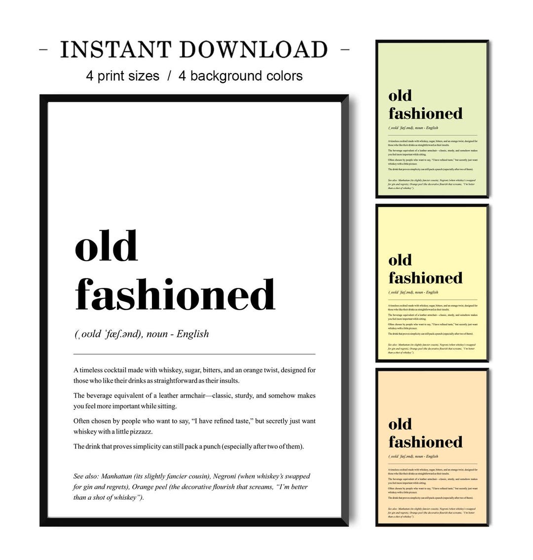 OLD FASHIONED DEFINITION FOR KIDS visual data 5