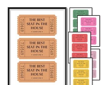 Funny Toilet Ticket Print: Bathroom Wall Art (Digital Download)