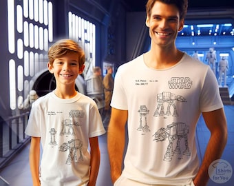 Camiseta de patente AT-AT Imperial Walker, camisa de Starwars, camiseta de Starwars, camiseta de Starwars, camiseta de Starwars, camisa de Star Wars, camisa de jugador, patente