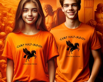 Maglietta Percy Jackson - Elegante maglietta Camp Halfblood per i Mezzosangue