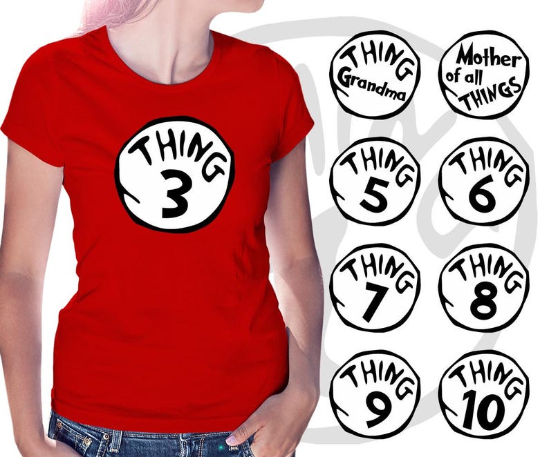 Thing 1 and Thing 2 SVG | Editable Cricut Files | Instant Download - Etsy